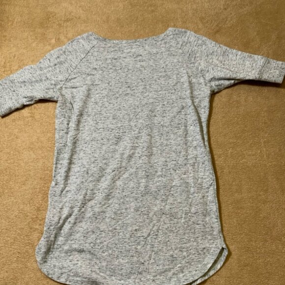 Justice Girls Sz 14‎ Heather Gray Half Sleeve Neon Yellow Black Goal Getter (E) - Picture 7 of 7